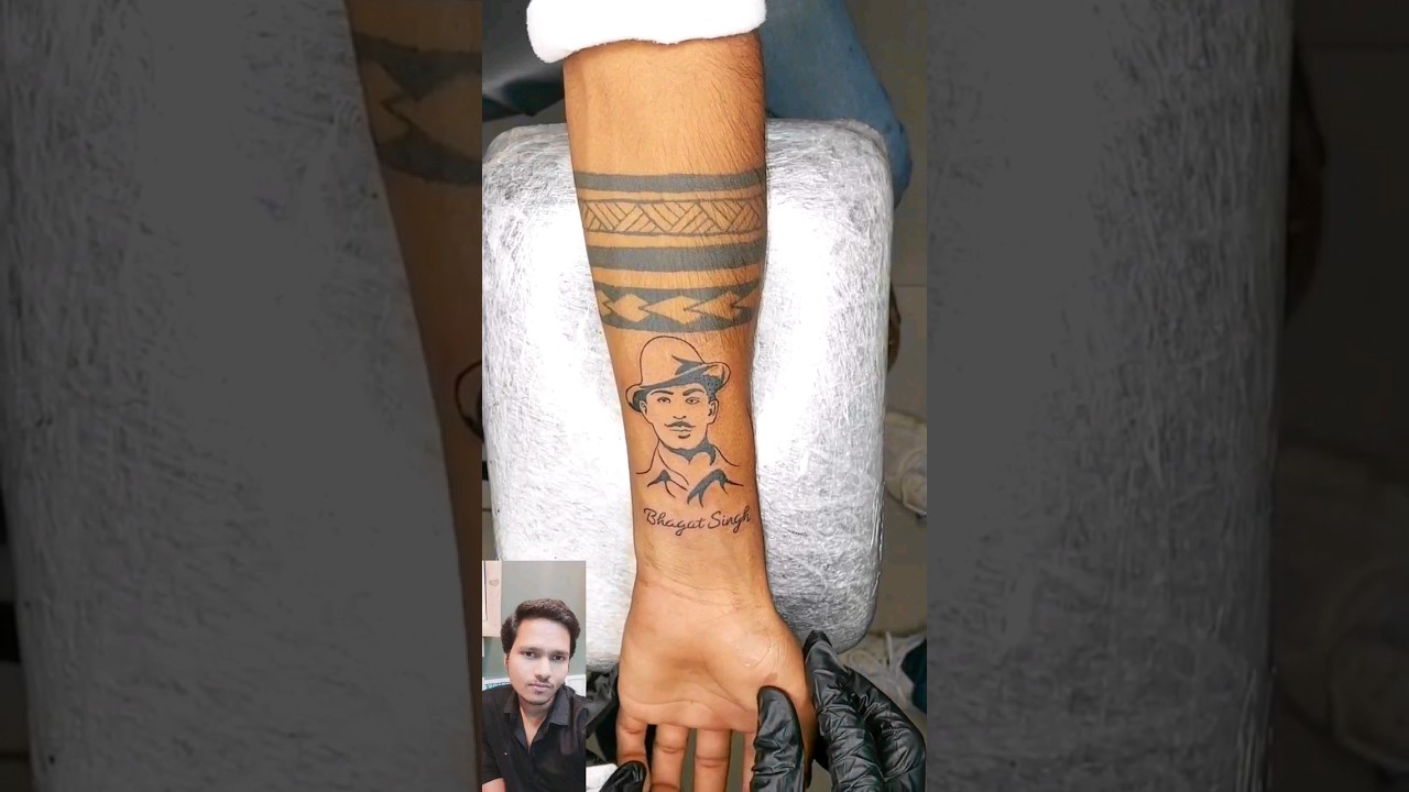 Tattoo uploaded by Ronit Tattooz Artist • bhagat singh • Tattoodo